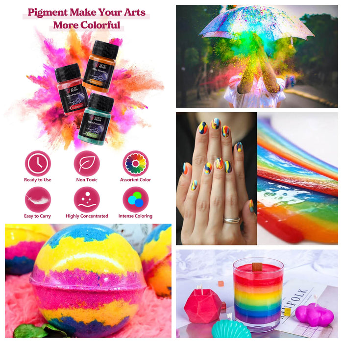 44OZ Resin Kit with Cups, Pigment Powder