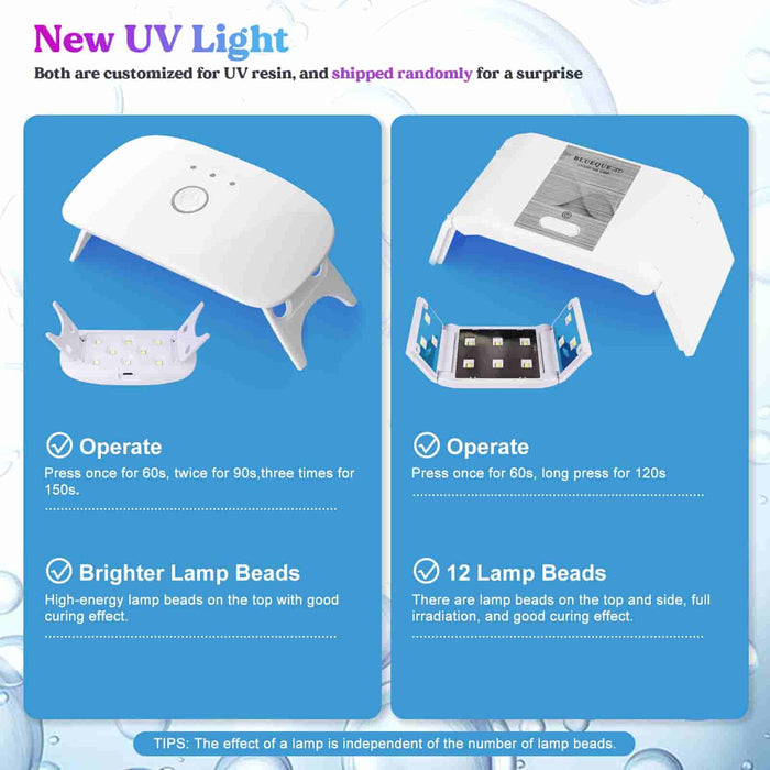UV Resin Kit with Light, Mat
