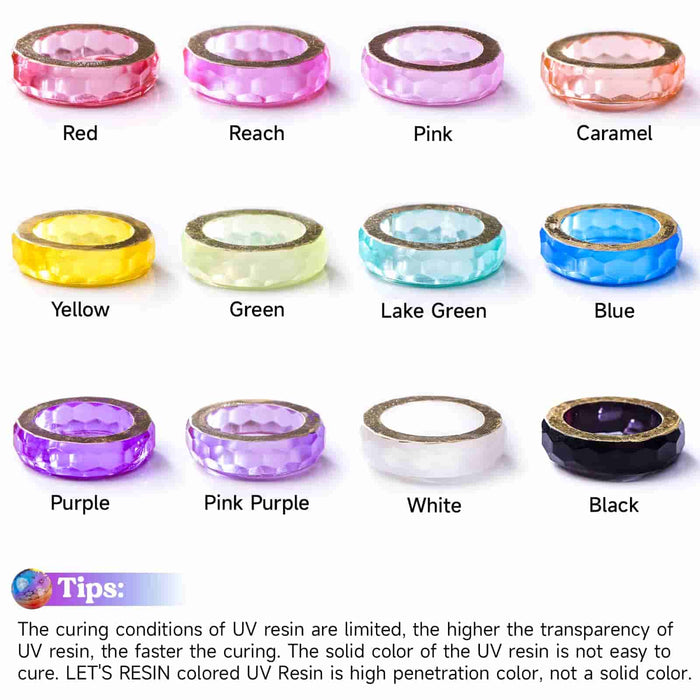 Colorful UV Resin - 12 Colors