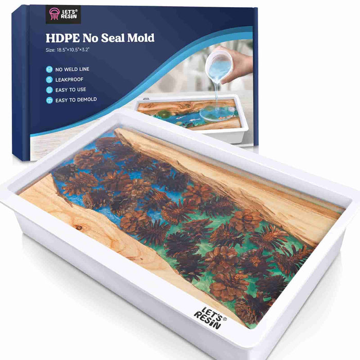 HDPE Resin Table Mold - 10 x 18 x 3''