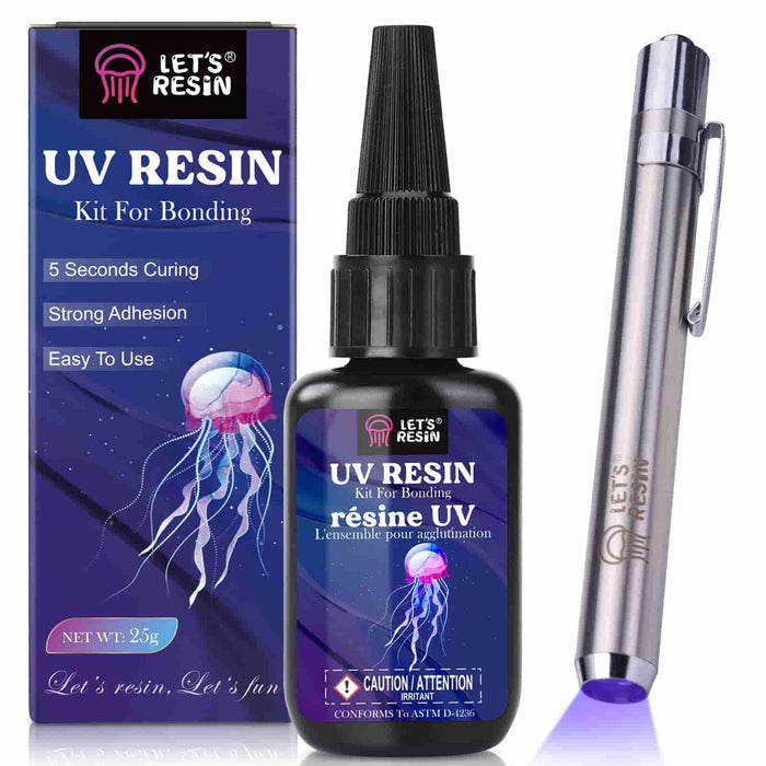 UV Resin Kit with Flashlight for Bonding