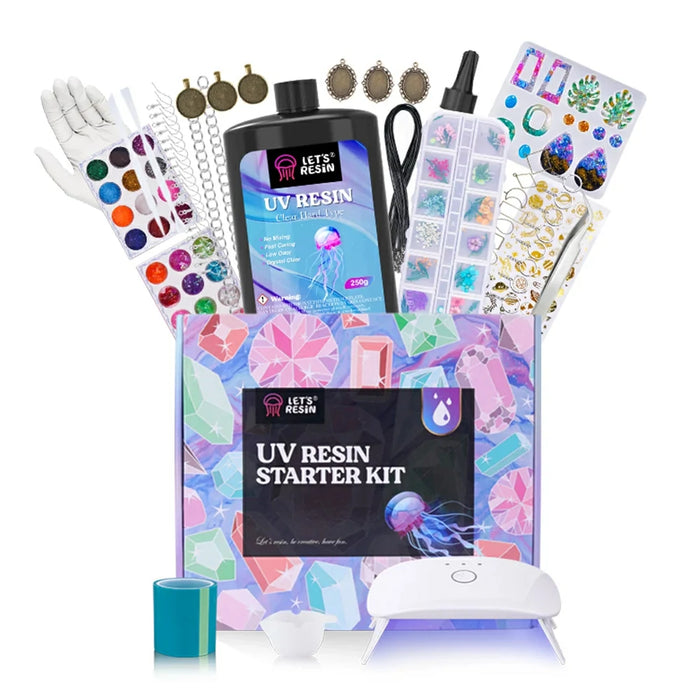 UV Resin Kit with Light, Keychain, Jewelry Making Kit