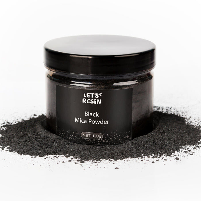 Black Mica Pigment Powder - 3.5oz/100g - Shimmer Mica Powder for Epoxy —  Let's Resin - CA
