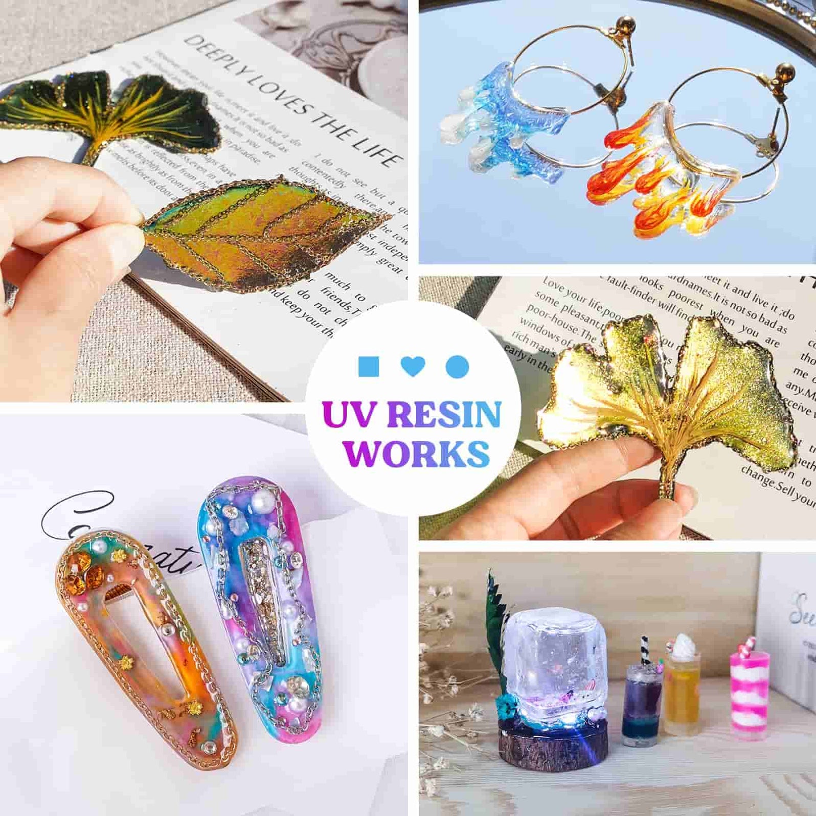 LET'S RESIN UV Resin, Upgraded 500g Clear UV Resin kit Hard Type for ...
