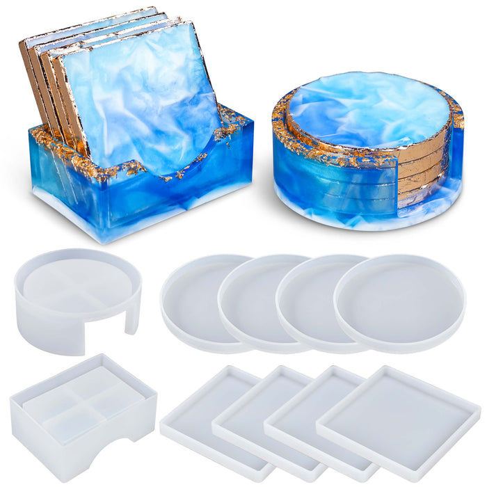 Coaster Molds Set - Round & Square