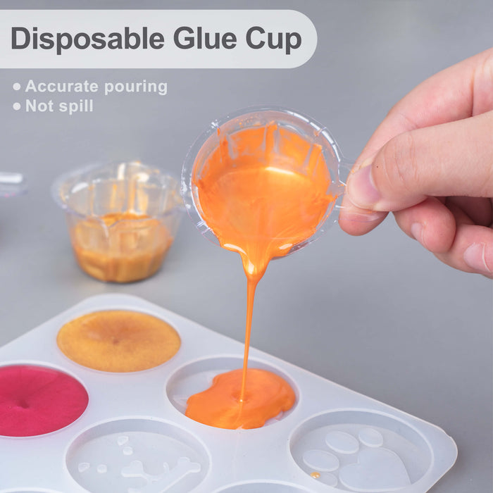 LET'S RESIN Mixing Cups Kit,200Pcs Plastic Resin Mixing Cups,30ml  Disposable Measuring Cups,50 Wooden Stirring Sticks, Dropper, Mixing Cups  for Epoxy Resin, Paint Mixing, Resin Crafts, Jewelry Making – Let's Resin